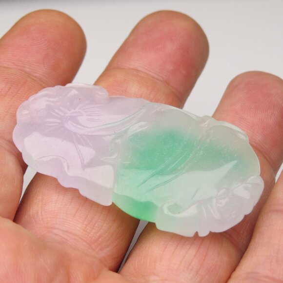 Jade Hand Made Carved Pendant